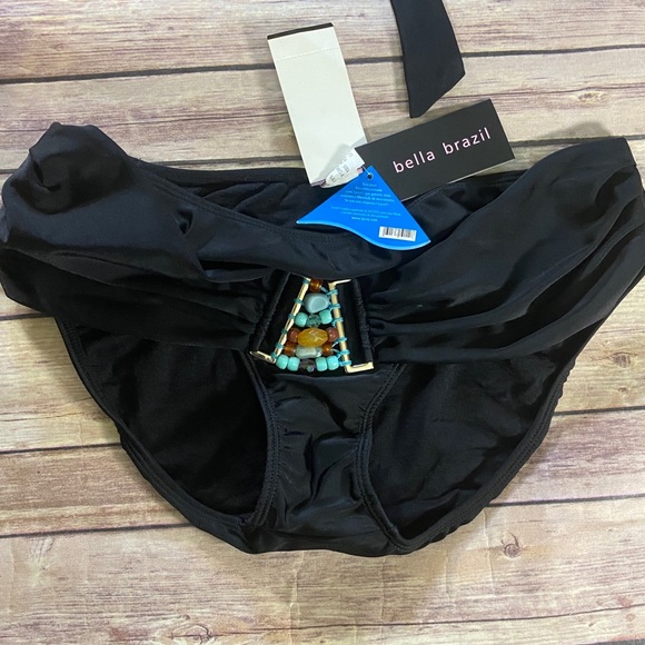 BELLA BRAZIL Zoe Beaded Swimsuit Size Large - Picture 5 of 6